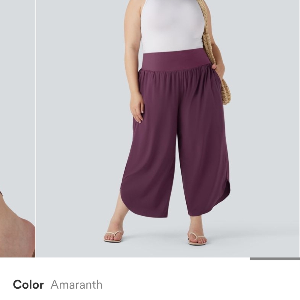 HALARA Amaranth Wide Leg Pants